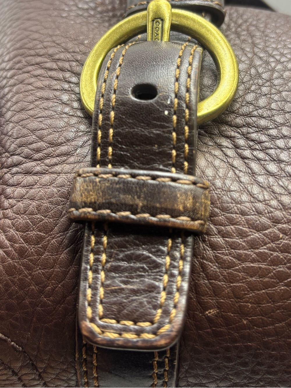 Coach Chelsea Pebbled Brown Leather Shoulder Bag  Y2K 2007 - Picture 5 of 16